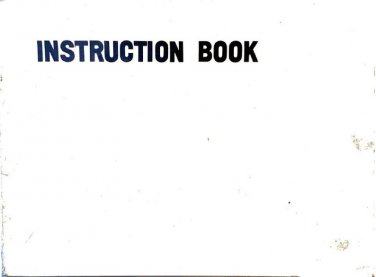 Brother Deluxe 1510 Typewriter Instruction Manual - User Manual - Complete User Guide