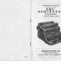 Remington KMC Typewriter Instruction Manual - User Manual - Complete User Guide