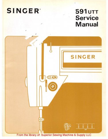 Singer-591UTT-Service-Manual Repair Manual - English