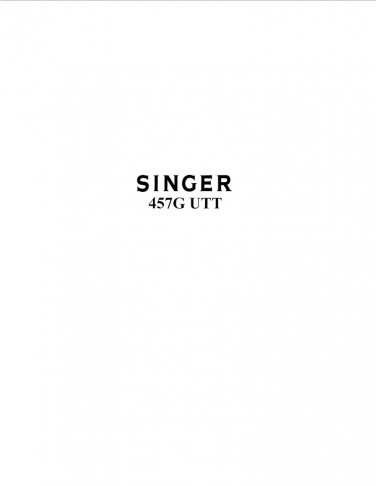 Singer-457GUTT-Service-Manual- Repair Manual - English