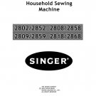 Singer-2802-2852-2808-2858-2809-2859-2818-2868-Service-Manual Repair Manual - English
