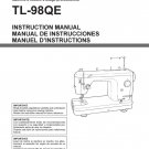 Juki TL98QE Sewing Machine Instruction Manual - User Manual - Complete User Guide
