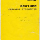 Brother-Portable-no-tab-model Typewriter Instruction Manual - User Manual - Complete User Guide