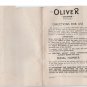 Oliver Courier Typewriter Instruction Manual - User Manual - Complete User Guide