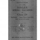 Singer 24 Class - 8142 Sewing Machine Instruction Manual - User Manual - Complete User Guide - Engli