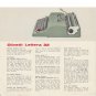 Olivetti Lettera-32 Typewriter Instruction Manual - User Manual - Complete User Guide