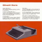 Olivetti DORA  Typewriter Instruction Manual - User Manual - Complete User Guide