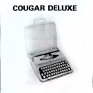Smith Corona Marchant Cougar Deluxe Typewriter Instruction Manual - User Manual - Complete User Guid