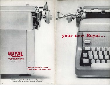 Royal FP  Typewriter Instruction Manual - User Manual - Complete User Guide