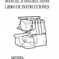 Janome 744D MyLock Sewing Machine Instruction Manual - User Manual - Complete User Guide