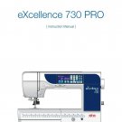 Elna eXcellence 730 Pro Sewing Machine Instruction Manual - User Manual - Complete User Guide