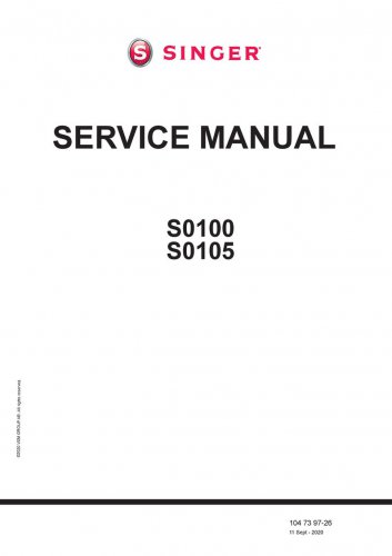 Singer-S0100-S0105-Service-Manual Repair Manual - English