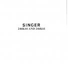 Singer-246k44-246k61-Service-Manual-and-Parts-List Repair Manual - English