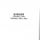 Singer-791D100A-791D200A-792D100A-792D200A-792D300A-Service-Manual- Repair Manual - English