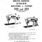Singer-Class-500-and-503-Service-Manual Repair Manual - English