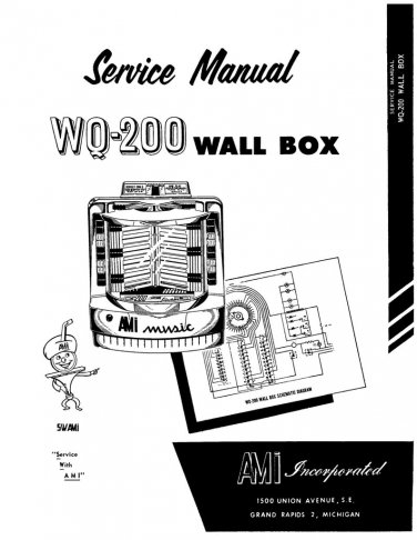 Ami - WQ-200 - Wall Box - Technical Manual - Service Manual - User Manual - English