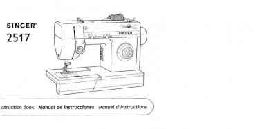 Singer 2517 Sewing Machine Instruction Manual - User Manual - Complete User Guide - English - French