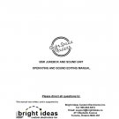 Bobs Space Racers - BSR - Jukebox and Sound Unit - Operating Manual - Sound Editing Manual - English