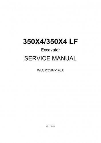 Linkbelt-350X4-350X4-LF-Excavator-Service-Manual-WLSM3507-14LX Shop Manual - Workshop Manual - Servi