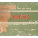 Singer 222k Featherweight Sewing Machine Instruction Manual - User Manual - Complete User Guide - En