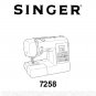 Singer 7258 Stylist Sewing Machine Instruction Manual - User Manual - Complete User Guide - English 