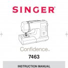 Singer 7463 Confidence Sewing Machine Instruction Manual - User Manual - Complete User Guide - Engli
