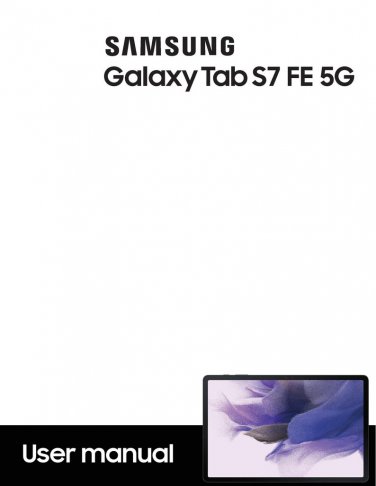 Samsung Galaxy Tab S7 FE 5G Owners Manual - User Manual - Instruction Manual - English