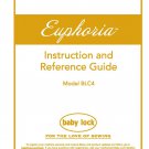 Baby Lock Euphoria BLC4 Sewing Machine Instruction Manual - User Manual - Complete User Guide - Engl