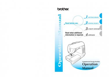 Brother NX650-NX650Q Sewing Machine Instruction Manual - User Manual - Complete User Guide