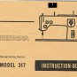 Bernina 317 Sewing Machine Instruction Manual - User Manual - Complete User Guide - English