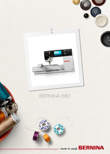 BERNINA 580   Sewing Machine Instruction Manual - User Manual - Complete User Guide - English