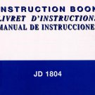 Janome JD 1804 Sewing Machine Instruction Manual - User Manual - Complete User Guide