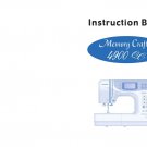Janome 4900 Memory Craft Sewing Machine Instruction Manual - User Manual - Complete User Guide