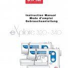 Elna eXplore 320 - 340 Sewing Machine Instruction Manual - User Manual - Complete User Guide
