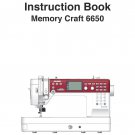 Janome MC6650 Sewing Machine Instruction Manual - User Manual - Complete User Guide