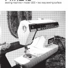 Singer 1200 ATHENA Sewing Machine Instruction Manual - User Manual - Complete User Guide - English