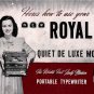 Royal Quiet DE Luxe  Typewriter Instruction Manual - User Manual - Complete User Guide