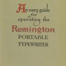 Remington portable Typewriter Instruction Manual - User Manual - Complete User Guide