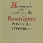 Remington portable Typewriter Instruction Manual - User Manual - Complete User Guide