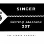 Singer 237 Sewing Machine Instruction Manual - User Manual - Complete User Guide - English