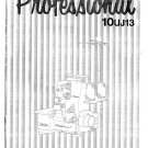 Singer 10UJ13 Professional Overlock Instruction Manual - User Manual - English