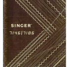 Singer 7146 - 7186 Sewing Machine Instruction Manual - User Manual - Complete User Guide - English -