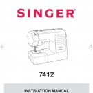 Singer 7412 Sewing Machine Instruction Manual - User Manual - Complete User Guide - English - French