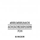 Singer 4522 - 4525 - 6605 - 6211 - 6011 - 6012 - 6212 - 7011 Sewing Machine Instruction Manual - Eng