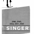 Singer 2502 - 2543 - 2602 - 3317 Sewing Machine Instruction Manual - User Manual - Complete User Gui