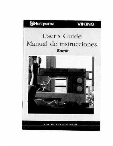Husqvarna Viking Sarah Sewing Machine Instruction Manual - User Manual - Complete User Guide - Engli