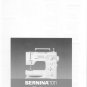 Bernina 1011 Electronic Sewing Machine Instruction Manual - User Manual - Complete User Guide - Engl