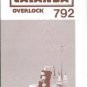 Pfaff CALANDA-OVERLOCK-792 Sewing Machine Instruction Manual - User Manual - Complete User Guide - E