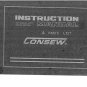 CONSEW CP206R Sewing Machine Instruction Manual - User Manual - Complete User Guide - English
