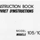 Janome 105 - 106 Sewing Machine Instruction Manual - User Manual - Complete User Guide